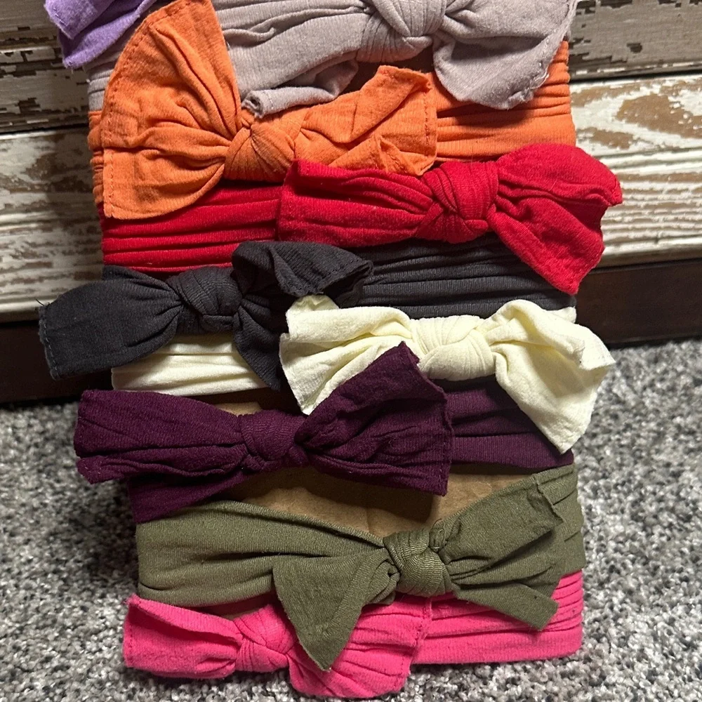 Kids Bow Headband Set - Assorted Colors